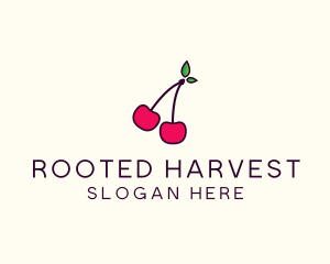 Red Cherry Cherries logo design