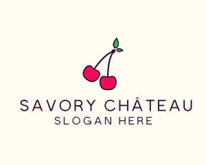 Red Cherry Cherries logo design