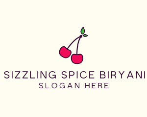 Red Cherry Cherries logo design