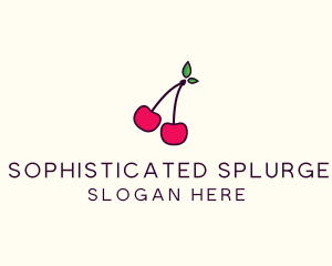 Red Cherry Cherries logo design