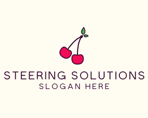 Red Cherry Cherries logo design