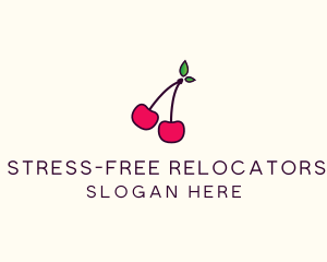 Red Cherry Cherries logo design