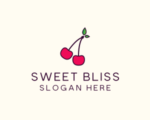 Red Cherry Cherries logo design