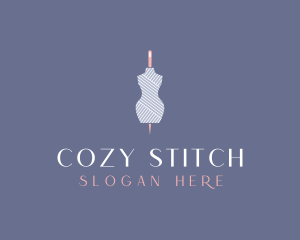 Needle Dressmaking Mannequin logo design