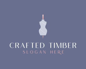 Needle Dressmaking Mannequin logo design