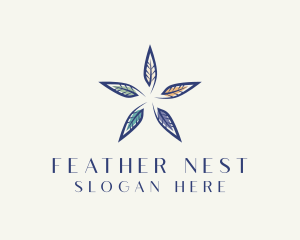 Avian Feather Wellness logo design