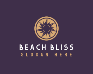 Resort Sun Beach logo design