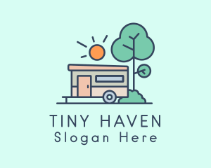 Travel Camper Van logo design