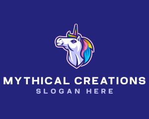 Unicorn Horse Gaming logo design