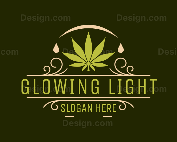 Organic Marijuana Leaf Logo