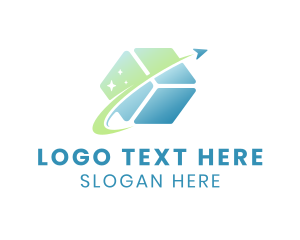 Plane Logistic Box logo design