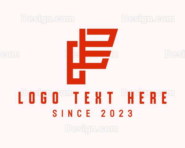 Modern Architectural Letter F Logo