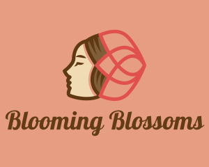 Female Beauty Blossom logo design