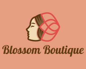 Female Beauty Blossom logo design