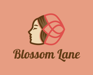 Female Beauty Blossom logo design