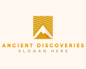 Ancient Pyramid Architecture logo design