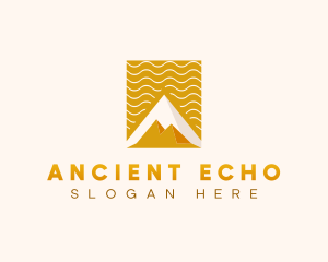 Ancient Pyramid Architecture logo design