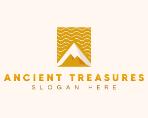 Ancient Pyramid Architecture logo design