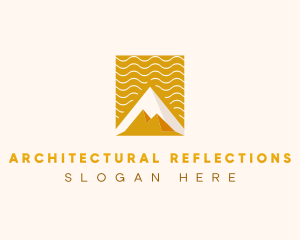 Ancient Pyramid Architecture logo design