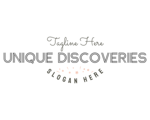 Elegant Unique Confetti logo
