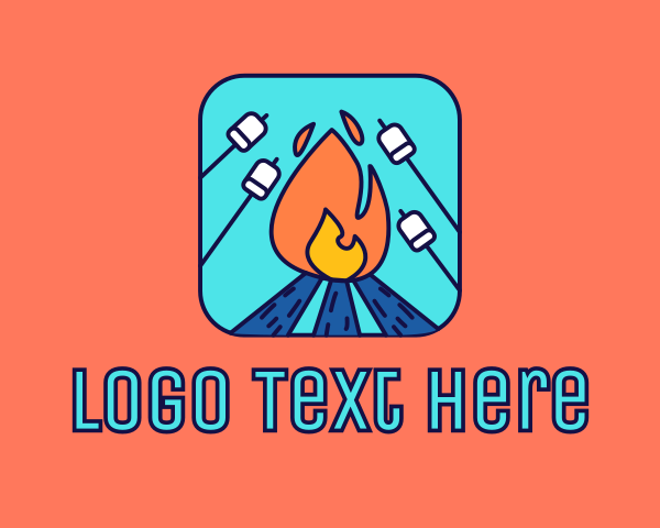 Wood Fire logo example 4