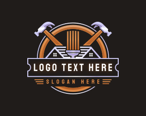 Hammer Construction Paintbrush logo