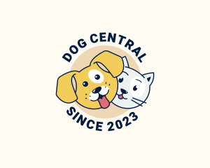 Puppy Cat Veterinarian logo design