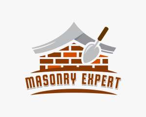 Brick Trowel Masonry logo design