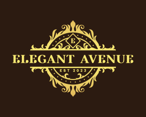 Elegant Ornamental Crest logo design