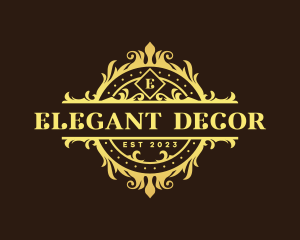 Elegant Ornamental Crest logo design