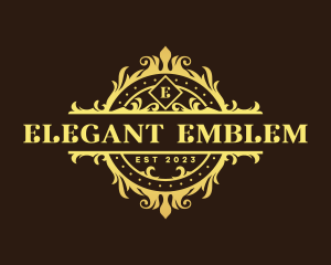 Elegant Ornamental Crest logo design