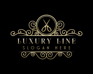 Scissors Shears Luxury logo design