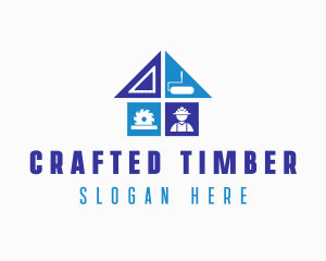 Construction Builder Handyman logo design