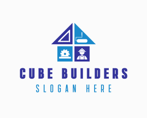 Construction Builder Handyman logo design