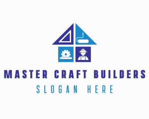 Construction Builder Handyman logo design