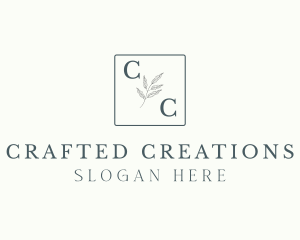 Aesthetic Botanical Leaves logo design