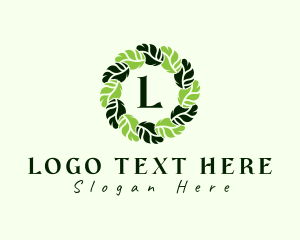 Leaf Wreath Wellness Logo