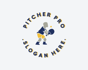 Table Tennis Athlete  logo design