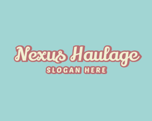 Retro Script Company logo design