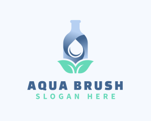 Distilled Water Bottle logo design