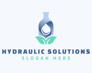 Distilled Water Bottle logo design