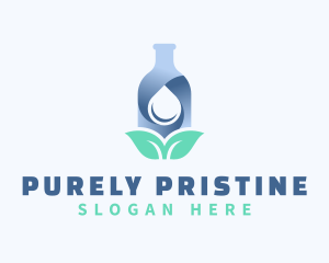 Distilled Water Bottle logo design