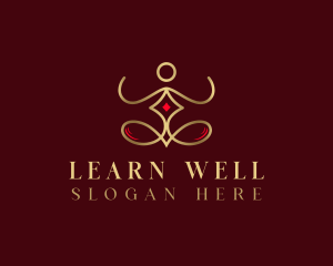 Premium Wellness Yoga logo design