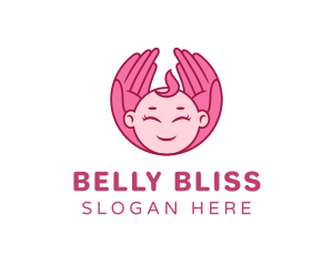 Newborn Baby Girl logo design