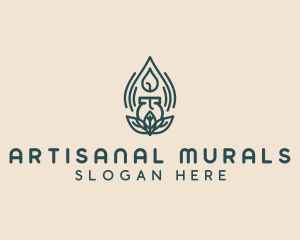 Spa Candle Decor logo design