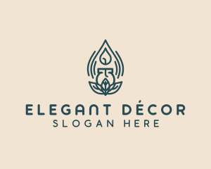 Spa Candle Decor logo design