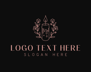 Flower Decor Candlelight Logo