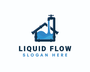 Faucet Tap Plumbing logo design