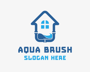 Residential House Plumbing  logo design