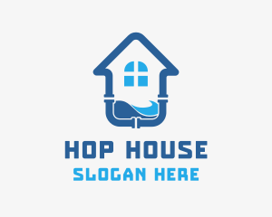 Residential House Plumbing  logo design